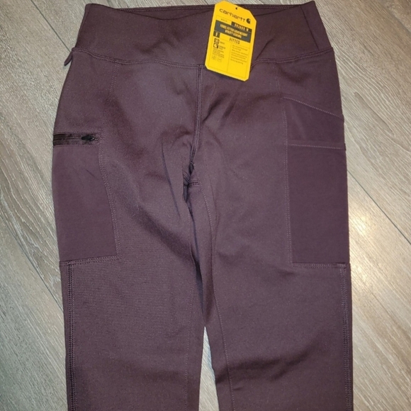 Carhartt Women's Burgundy Leggings - Picture 2 of 5